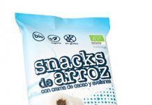 Nuevos rollitos de arroz integral con crema de cacao y avellanas ecológicos y sin gluten, de Soria Natural snack-ARROZ-CACAO