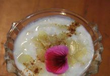 Receta: Copa de las ninfas con crujientes almendras y pétalos malva Receta: Copa de las ninfas con crujientes almendras y pétalos malva