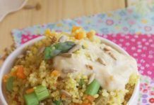 Ensaladilla rusa de Quinua Real® con mayonesa de alcachofa ensaladilla rusa quinua real