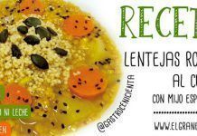 Receta: Lentejas Rojas al Curry con Mijo Especiado recetae lentemijo
