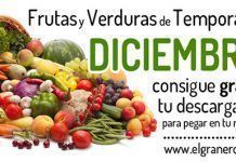 Frutas y verduras de temporada: mes de DICIEMBRE frutasdiciembre