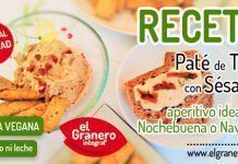 Receta: Paté Navideño de Tofu patetofu