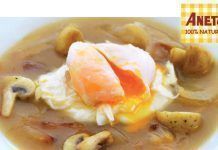 Recepta: Sopa de ceba amb ou “poché” i xampinyons sopa aneto bioconsum