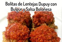 Receta: Bolitas de Lentejas Dupuy con Bulgur y Salsa Boloñesa bolitas lentejas