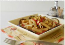 Receta: Maccheroni de trigo sarraceno con salsa y berenjenas maccheroni sarchio