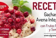 Receta: Gachas de Avena Integral con Frutos Rojos gachasavena