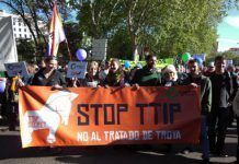 53 localidades españolas se unen al Día de Acción Global contra el TTIP manifestacion no al ttip