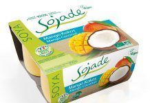 Yogures de soja, mango y coco, de Sojade sojade mango soja