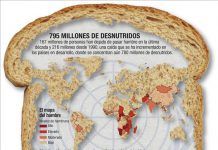 795 millones de desnutridos. Infografía de EFE Verde para ver #DeUnVistazo desnutridos