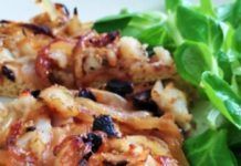 Receta: Pizza de espelta con cebolla y sin queso pizza espelta sinqueso cebolla