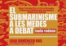Organitzen a Torroella de Montgrí un debat sobre el submarinisme i la conservació i gestió de les Illes Medes submarinismemedes