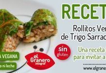 Receta: Rollitos Verdes rellenos de Trigo Sarraceno rollitosarraceno