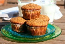 Receta: Muffins de plátano, higos y dátiles muffins granero
