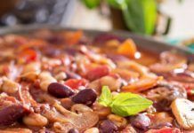 Receta: Potaje de judiones, raíces y setas potaje judiones