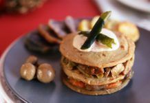 Receta: Milhojas de seitán con salsa Inmunox de almendras 26ene saborear milhojasseitan foto3 700x467