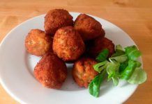 Recepta: Boletes d’albergínia i bolets Receta de Bolitas de berenjena y setas