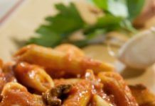 Receta: Penne con salsa de setas porcini penne setas porcini