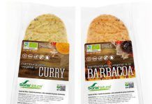 Hamburguesas vegetales al curry y a la barbacoa, de Soria Natural hamburguesas soria natural