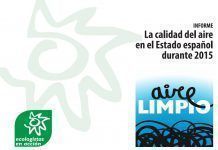Informe: la qualitat de l’aire a l’Estat espanyol durant 2015 calidad aire 2015