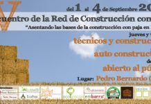 IV Encuentro de la Red de Construcción con Paja: del 1 al 4 de septiembre en Ávila cartel 13 patrocinadores logo rcp