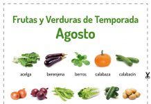 Fruites i verdures de temporada: agost frutas verduras meses ago