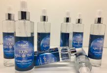 Agua de mar en spray: aporta frescor a la piel o los alimentos Agua de mar en spray aigua de mar en esprai