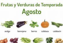 Frutas y verduras de temporada: agosto