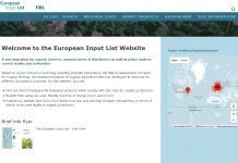 European Input List for organic production launched European Input List for organic production