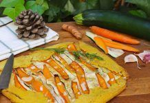 Galette sin gluten de Cúrcuma con Verduras Galette sin gluten de Cúrcuma con Verduras galette sense gluten