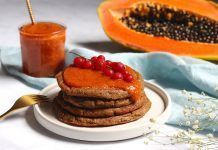 Receta: Pancakes de plátano macho con Mermelada de Papaya Receta: Pancakes de plátano macho con Mermelada de Papaya recepta pancakes