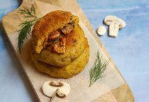 Recepta: Mini truites de patata veganes farcides de xampinyons