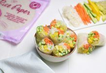 Receta: Rollitos de primavera frescos con mango, aguacate y zanahoria Receta: Rollitos de primavera frescos con mango, aguacate y zanahoria