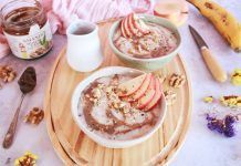 Receta: Porridge con Crema de Nueces Porridge