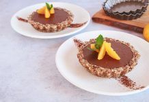 Receta: tartaletas de chocolate y naranja sin horno Receta: tartaletas de chocolate y naranja sin horno