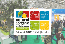 Join us at Natural & Organic Products Europe – ExCeL, London. 3-4 April 2022 Natural & Organic Products Europe