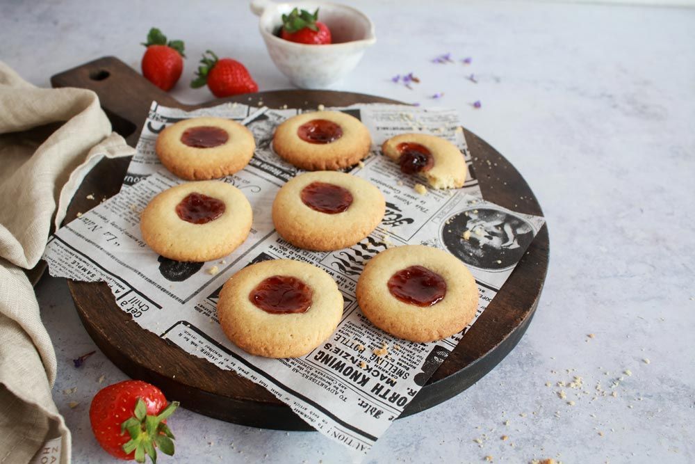 galletas veganas con mermelada
