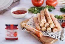 Recepta: Canonets de tofu amb melmelada de tomàquet canutillos de tofu