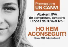Veritas conclou una de les seves reivindicacions socials per l’aplicació del 4% d’IVA en productes d’higiene femenina Veritas IVA