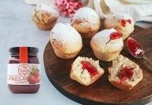 Receta: Magdalenas veganas rellenas de mermelada