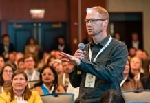 Organic farmer challenges pesticide company representatives at regenerative agriculture conference