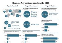 Global organic area grows more than ever before and reaches 96 millon hectares