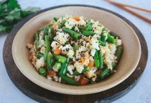 Receta: Salteado de judías verdes con jengibre y arroz Salteado de judías