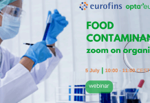 «Food Contaminants – zoom on organics», new webinar by OPTA Europe and Eurofins