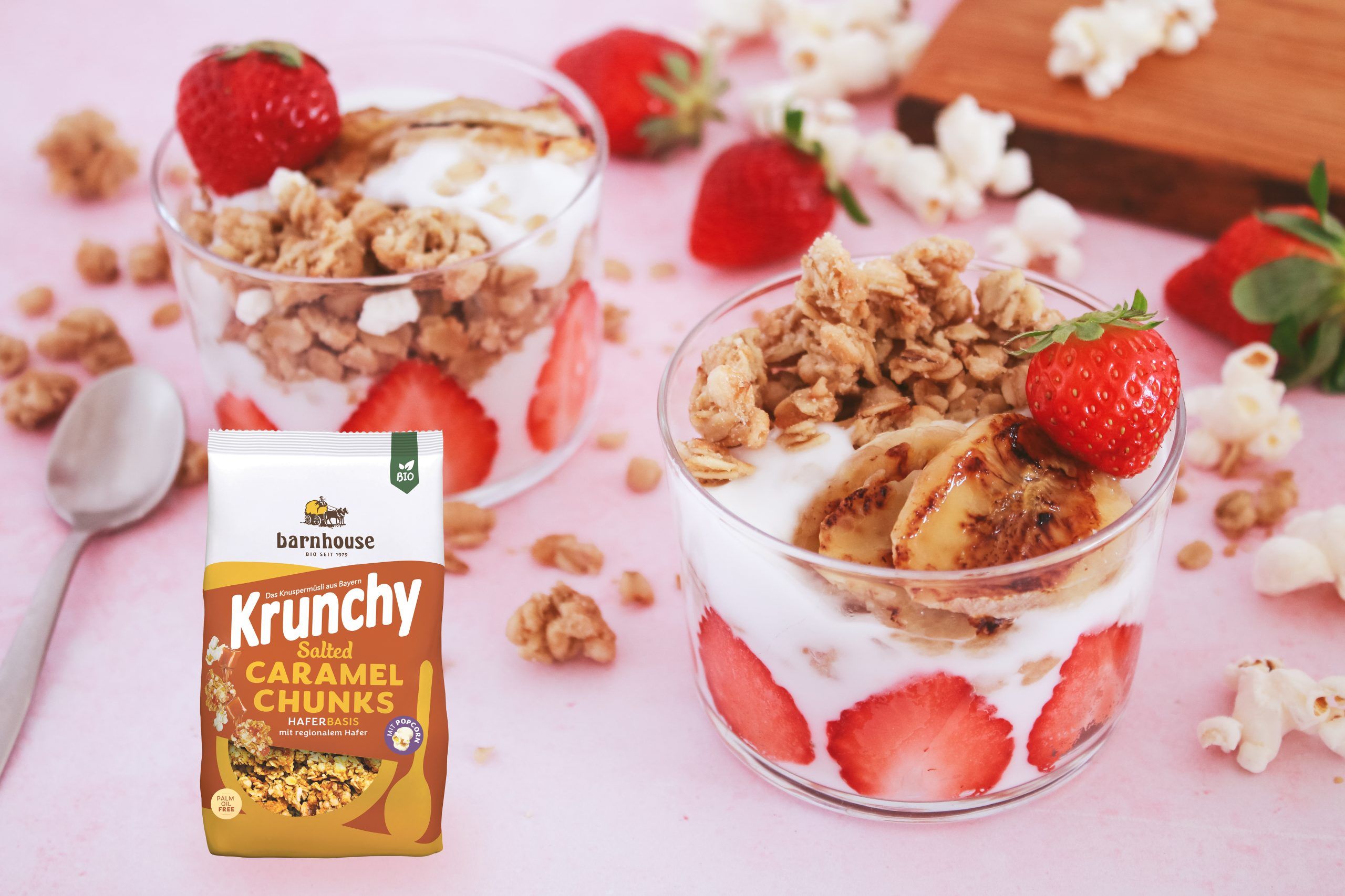 vasitos granola y yogur