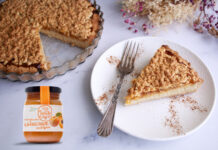 Recepta: Pastís crumble de melmelada d’albercoc El pastís crumble