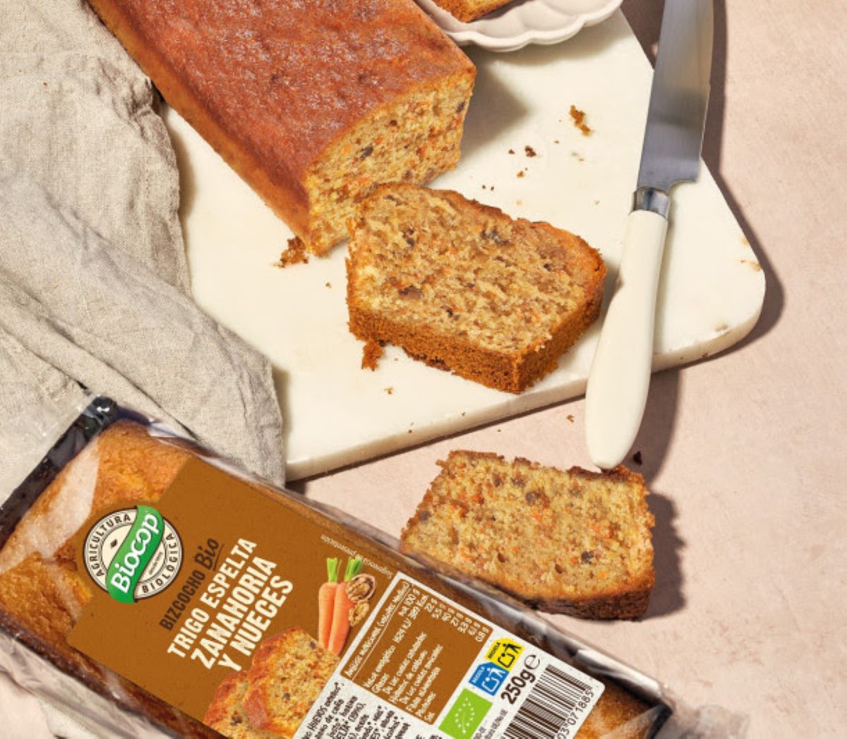 Bizcocho de zanahoria y nueces