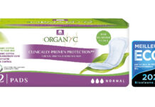 Les compreses Organyc®, premi al «Millor producte ecològic» a França organyc