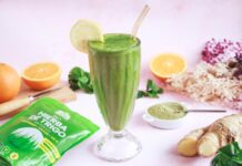 Recepta: Batut detox amb herba de blat hierba de trigo