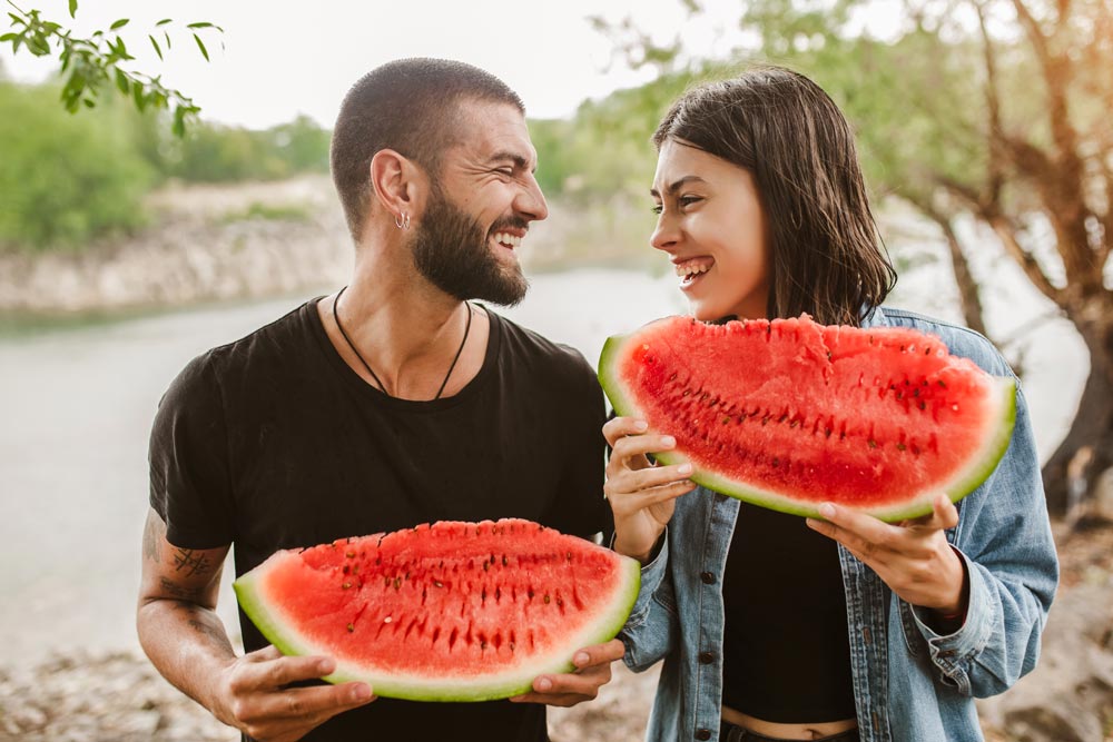 frutas y verduras ecológicas en verano
