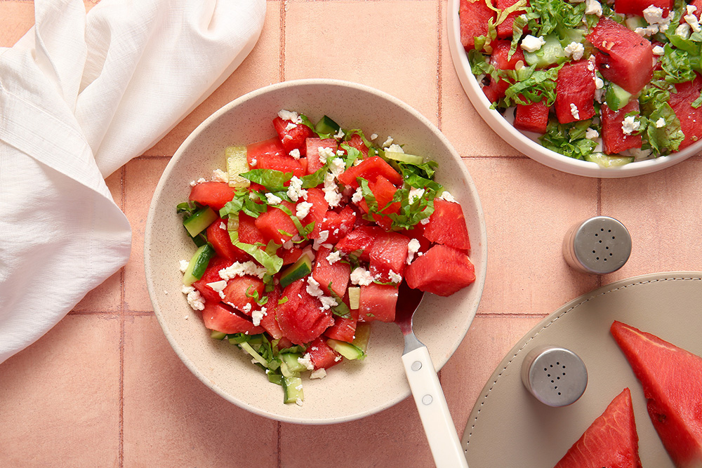 receta con fruta en verano